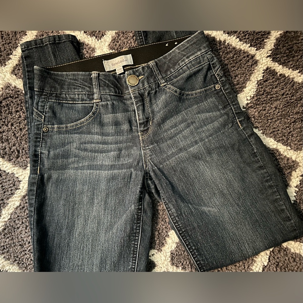 💙 Rewind Dark Blue Jeans Size 3 / 26W 💙 - Picture 3 of 8